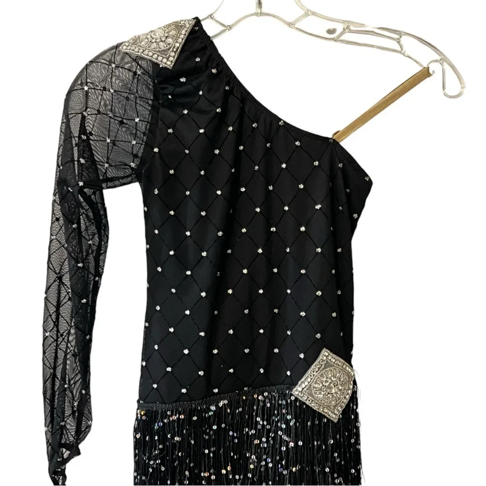 Revolution Dance Girl’s Flapper Dress STYLE #RC17029 COLOR: Black Large Child
